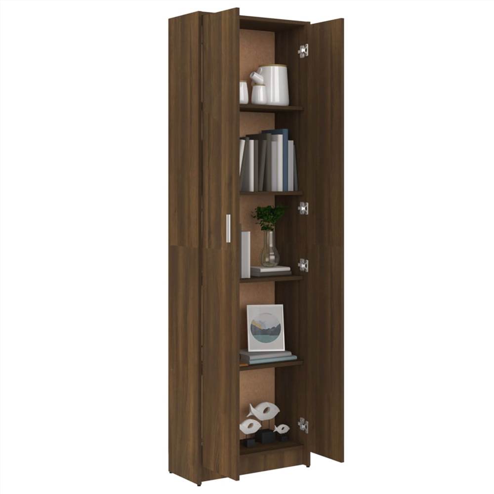 Hallway Wardrobe Brown Oak 55x25x189 cm Engineered Wood