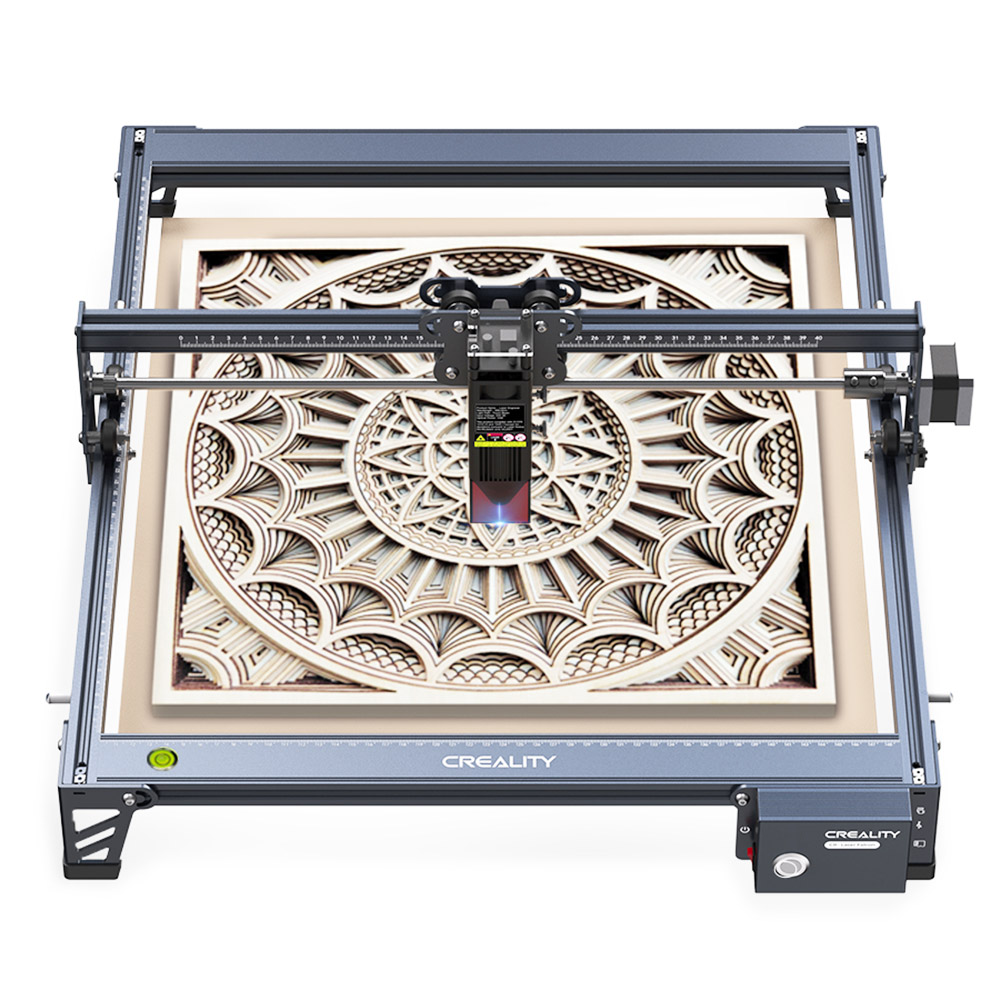 Creality CR-Laser Falcon 10W Laser Engraver, 0.06mm Focus Spot, Cut 12mm Wood In One Pass, 400*415mm