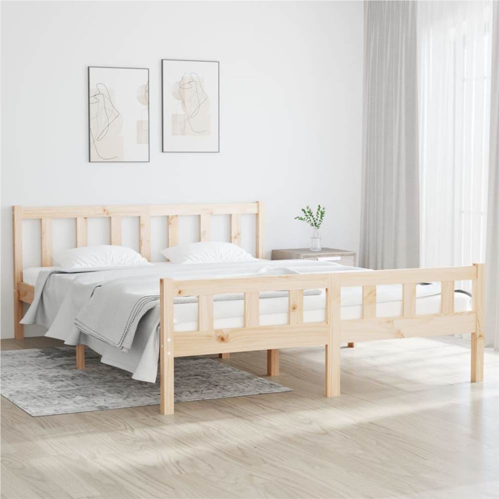 

Bed Frame Solid Wood 120x200 cm