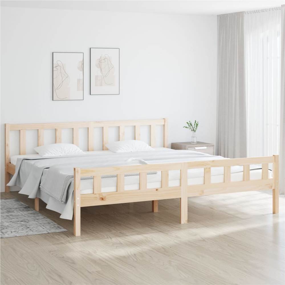 

Bed Frame Solid Wood 180x200 cm 6FT Super King