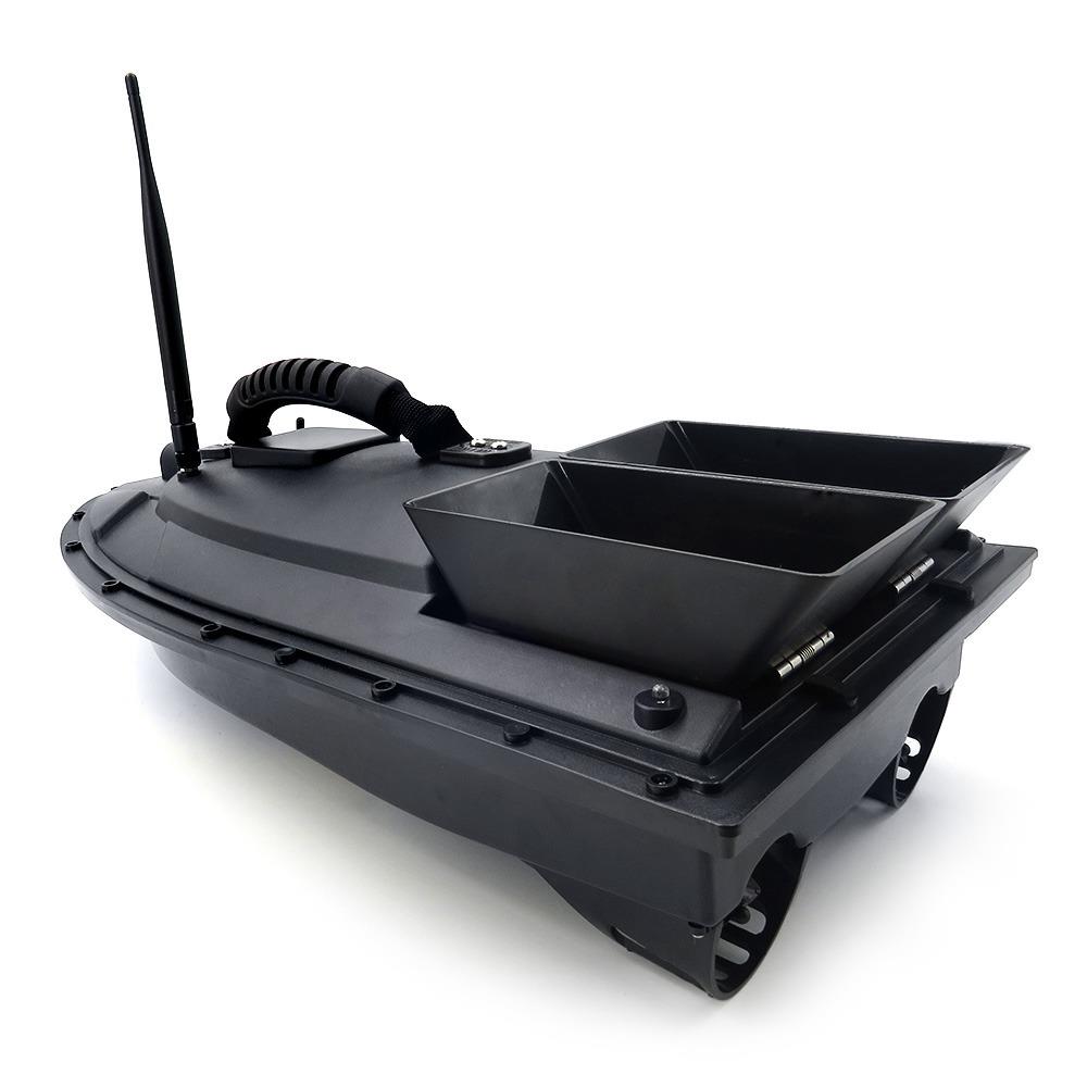 Flytec 2011-5 – Bateau Appât RC Pour Pêche – 2 Réservoirs 1,5 Kg – Portée 400m – Batterie 7,4V 5200mAh – Autonomie 2-24h