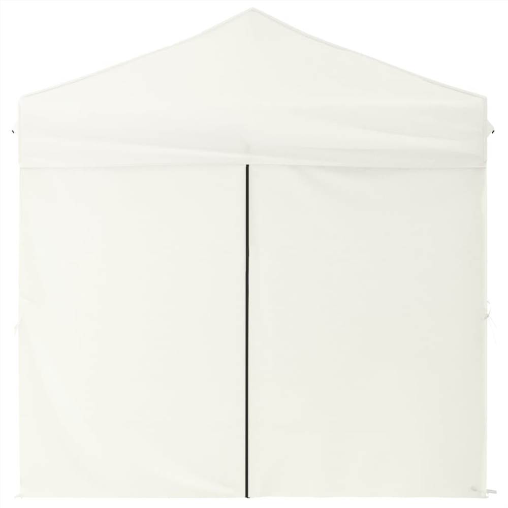 Folding Party Tent with Sidewalls Cream 2x2 m