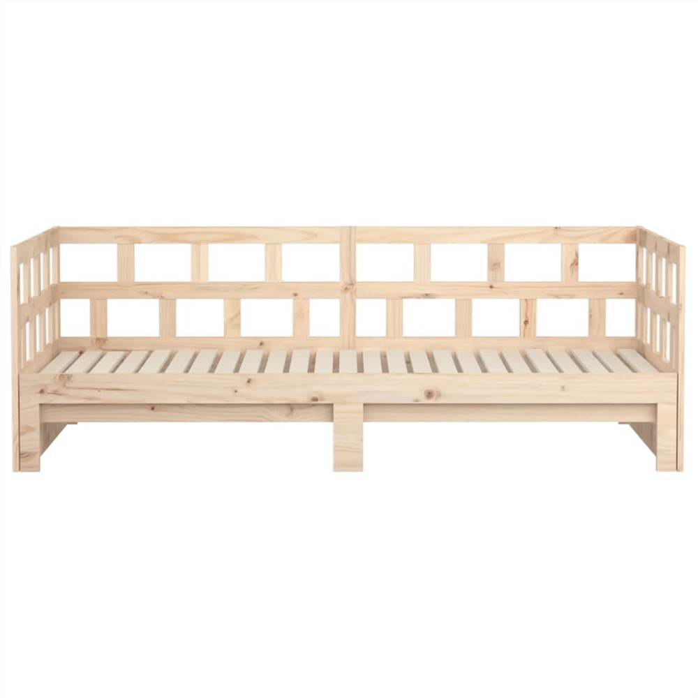 Pull-out Day Bed Solid Wood Pine 2x(90x200) Cm 14 Pull-out Day Bed Solid Wood Pine 2x(90x200) cm