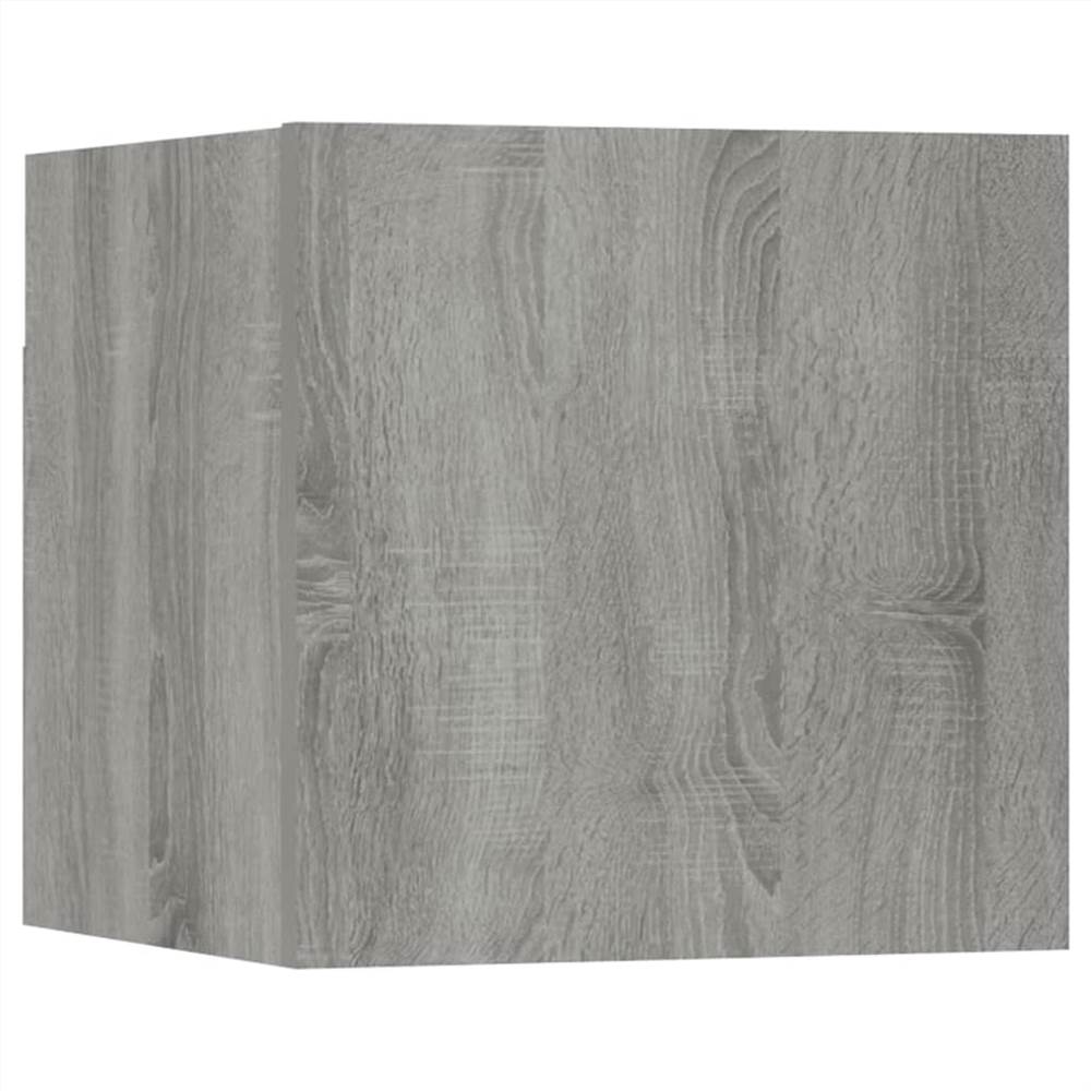 Wall-mounted TV Cabinet Set Grey Sonoma Engineered Wood 17 Wall-mounted TV Cabinet Set Grey Sonoma Engineered Wood