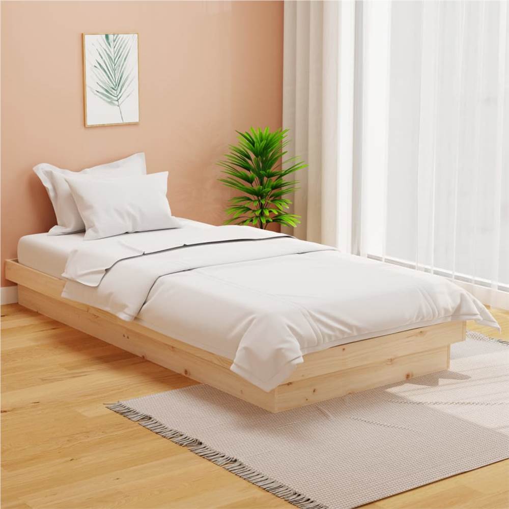 

Bed Frame Solid Wood Pine 90x190 cm 3FT Single