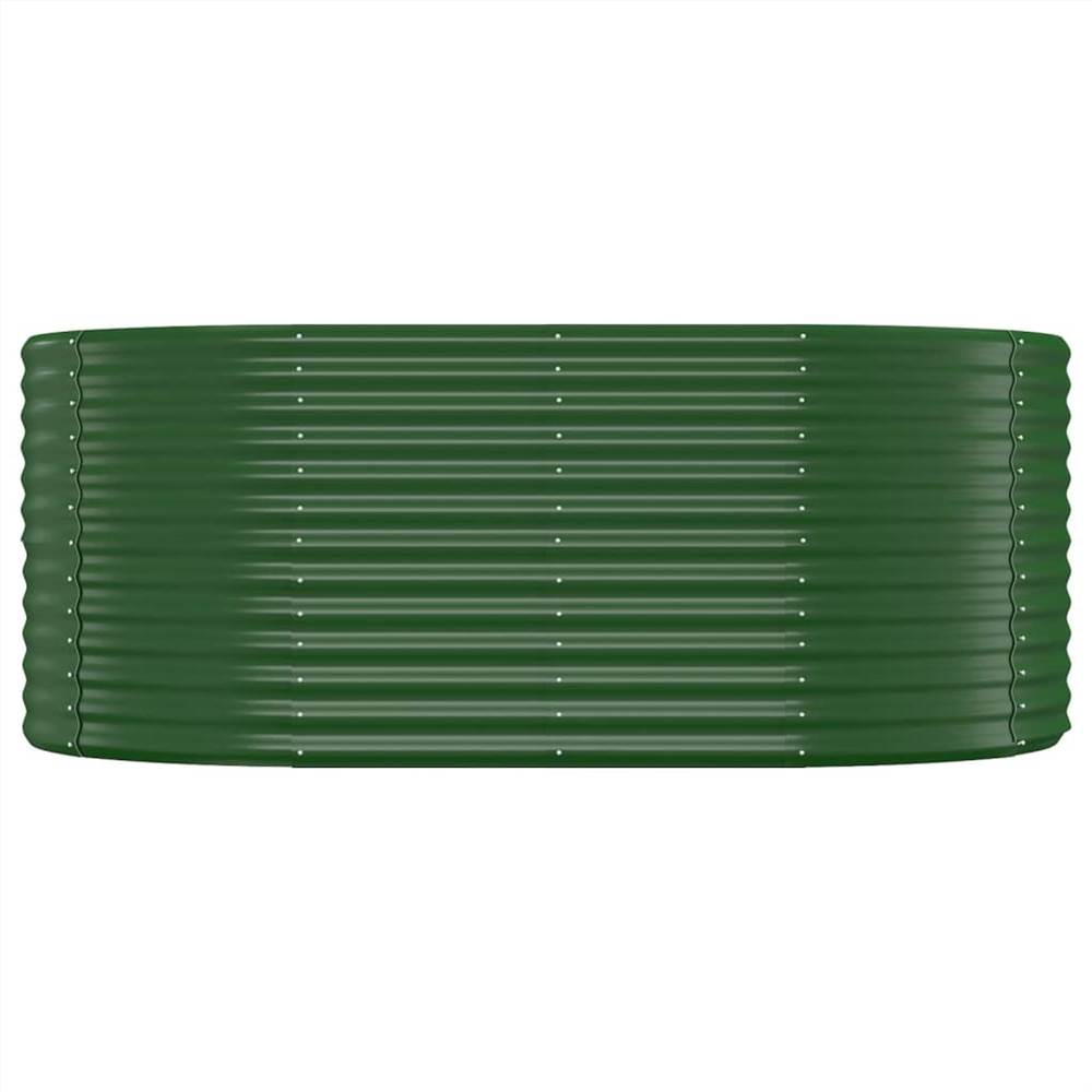 Garden Planter Powder-coated Steel 175x100x68 cm Green