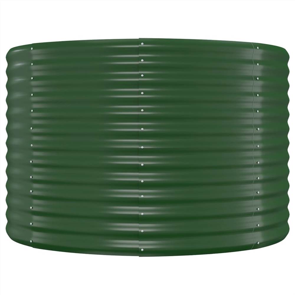 Garden Planter Powder-coated Steel 175x100x68 cm Green