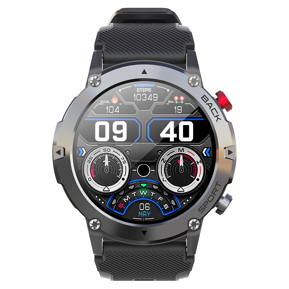LEMFO LF26 Max Smartwatch 4G LTE Horloge 1.32 '' Scherm 128GB Memery Health Monitor Sporthorloge - Zwart