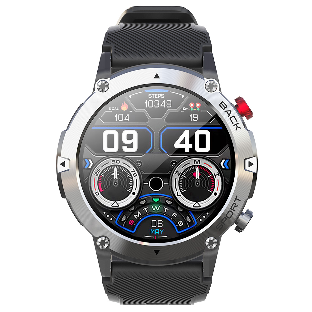 LEMFO LF26 Max Smartwatch 4G LTE Watch 1.32'' Screen 128GB Memery Health Monitor Sports Watch - Silver