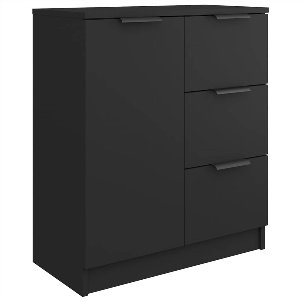 Sideboards 2 Pcs Black 60x30x70 Cm Engineered Wood 10 Sideboards 2 pcs Black 60x30x70 cm Engineered Wood