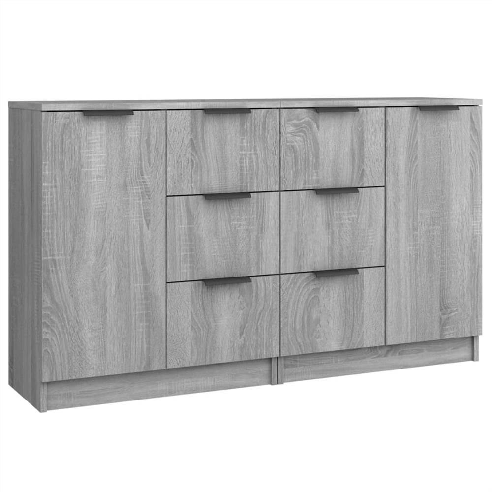 Sideboards 2 Pcs Grey Sonoma 60x30x70 Cm Engineered Wood 7 Sideboards 2 pcs Grey Sonoma 60x30x70 cm Engineered Wood