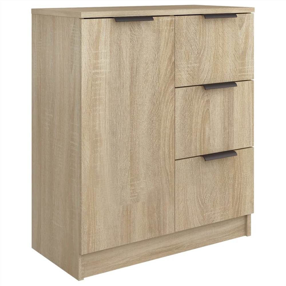 Sideboards 2 pcs Sonoma Oak 60x30x70 cm Engineered Wood