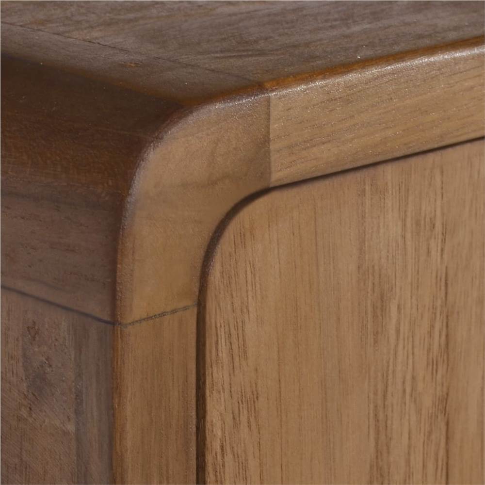 Wallmounted Bathroom 25x25x100 cm Solid Teak Wood