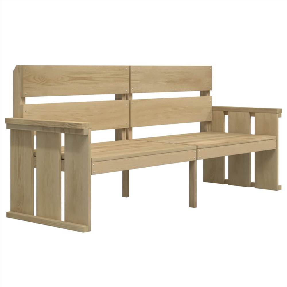 3 Piece Garden Dining Set Impregnated Solid Wood Pine