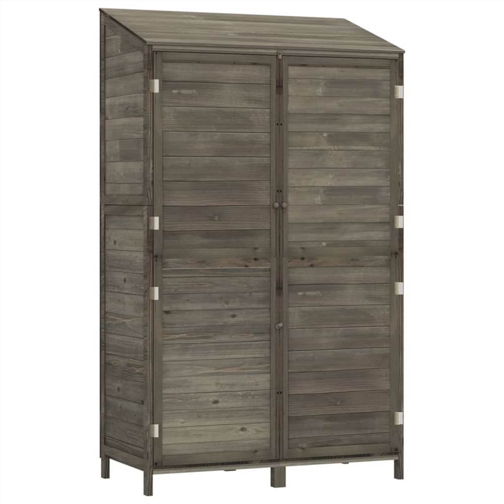 Garden Shed Anthracite 102x52x174.5 cm Solid Wood Fir