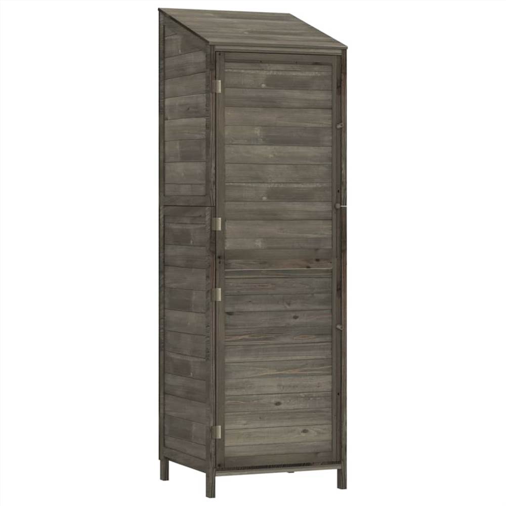 Garden Shed Anthracite 55x52x174.5 cm Solid Wood Fir