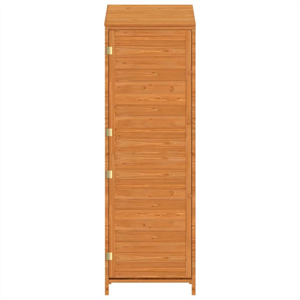 Garden Shed Brown 55x52x174.5 cm Solid Wood Fir