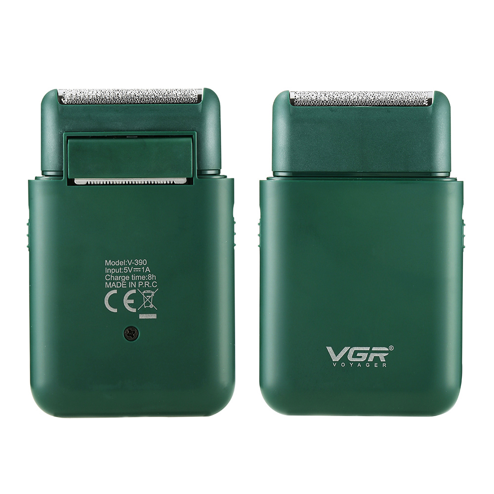 VGR V390 Portable Mini Electric Shaver Green