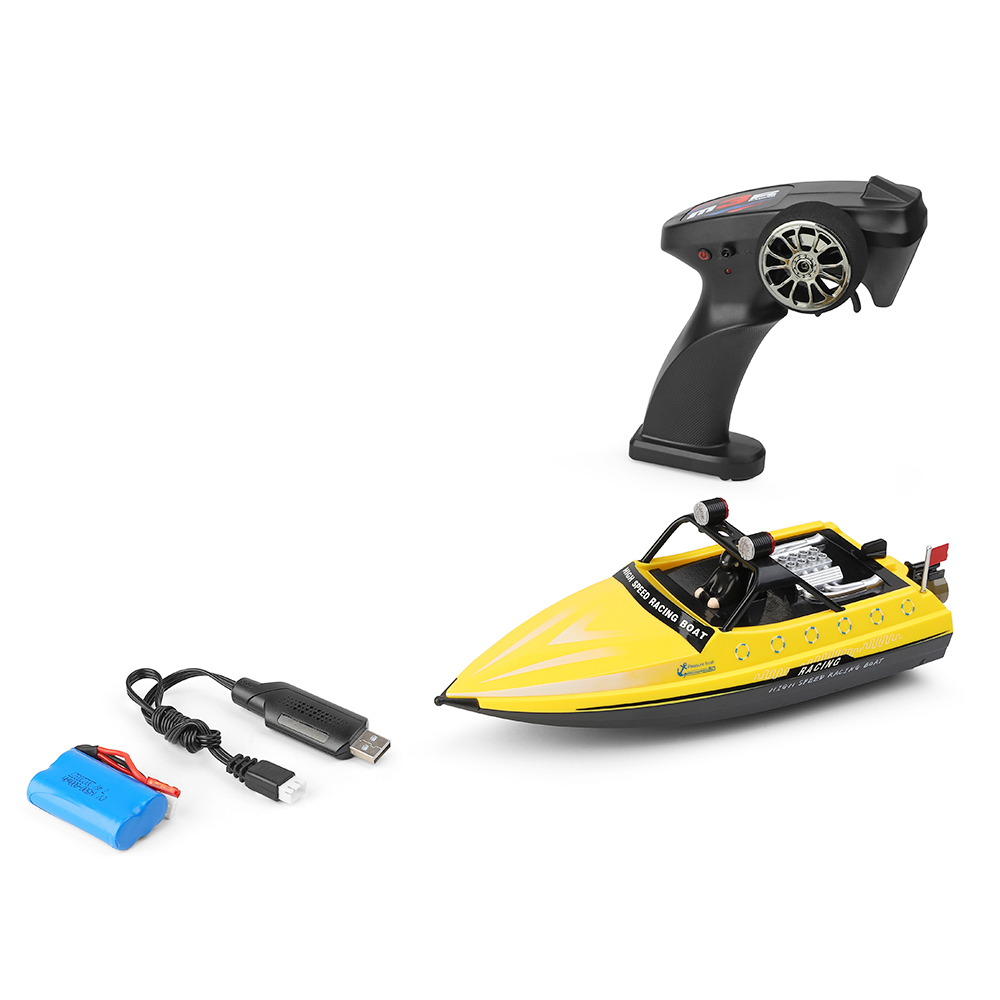 Wltoys WL917 RC Boat 2.4G High Speed Jet Racing Boat Yellow