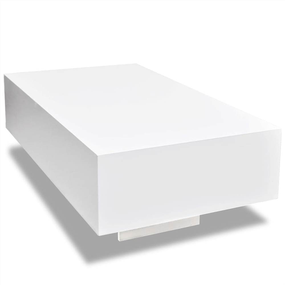 Coffee Table 85 cm High Gloss White