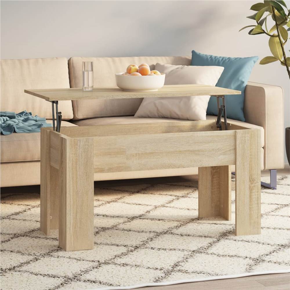 

Coffee Table Sonoma Oak 101x49x52 cm Engineered Wood