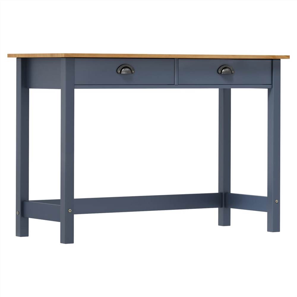 

Console Table Hill Range with 2 Drawers Grey 110x45x74 cm Solid Pine Wood