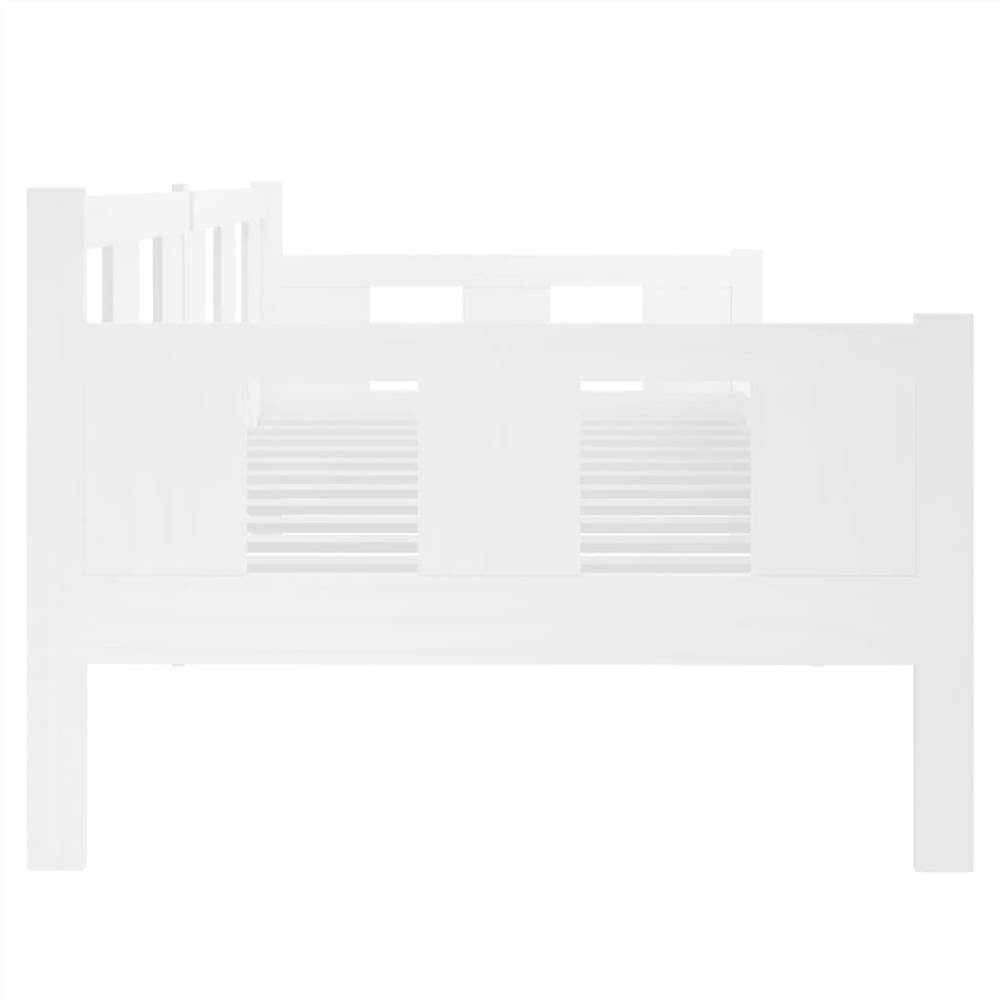 Day Bed White Solid Wood Pine 80x200 cm