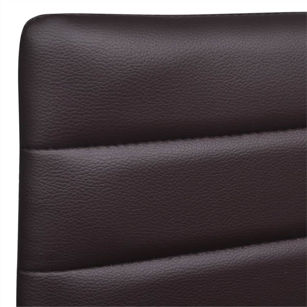 Dining Chairs 4 pcs Brown Faux Leather