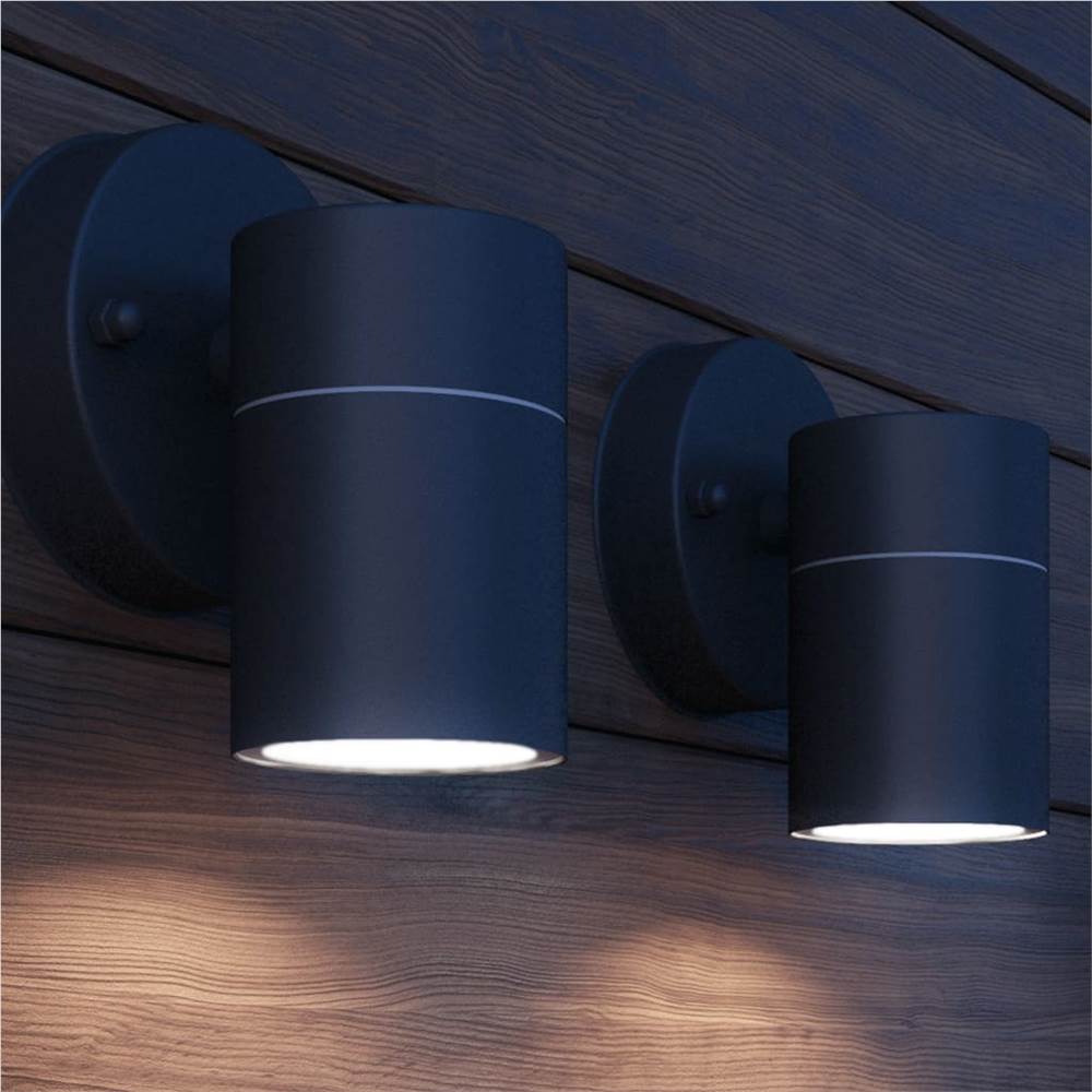 Outdoor LED Wall Lights 2 pcs Stainless Steel Downwards