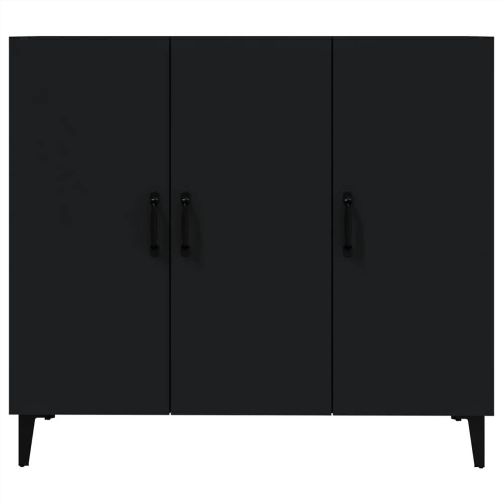 Sideboard Black 90x34x80 cm Engineered Wood