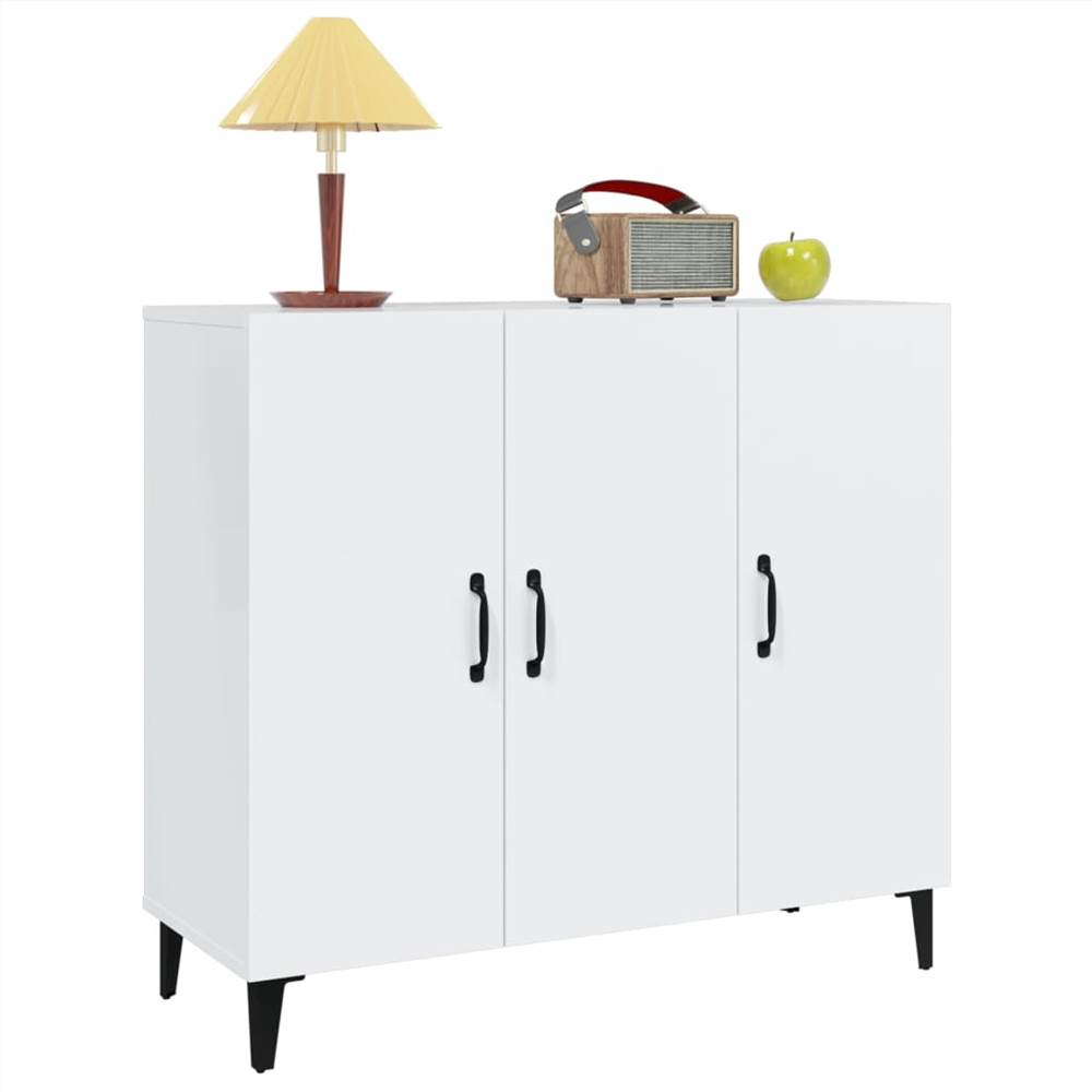 Sideboard High Gloss White 90x34x80 Cm Engineered Wood 9 Sideboard High Gloss White 90x34x80 cm Engineered Wood