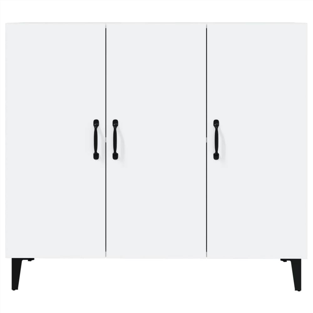 Sideboard High Gloss White 90x34x80 Cm Engineered Wood 10 Sideboard High Gloss White 90x34x80 cm Engineered Wood