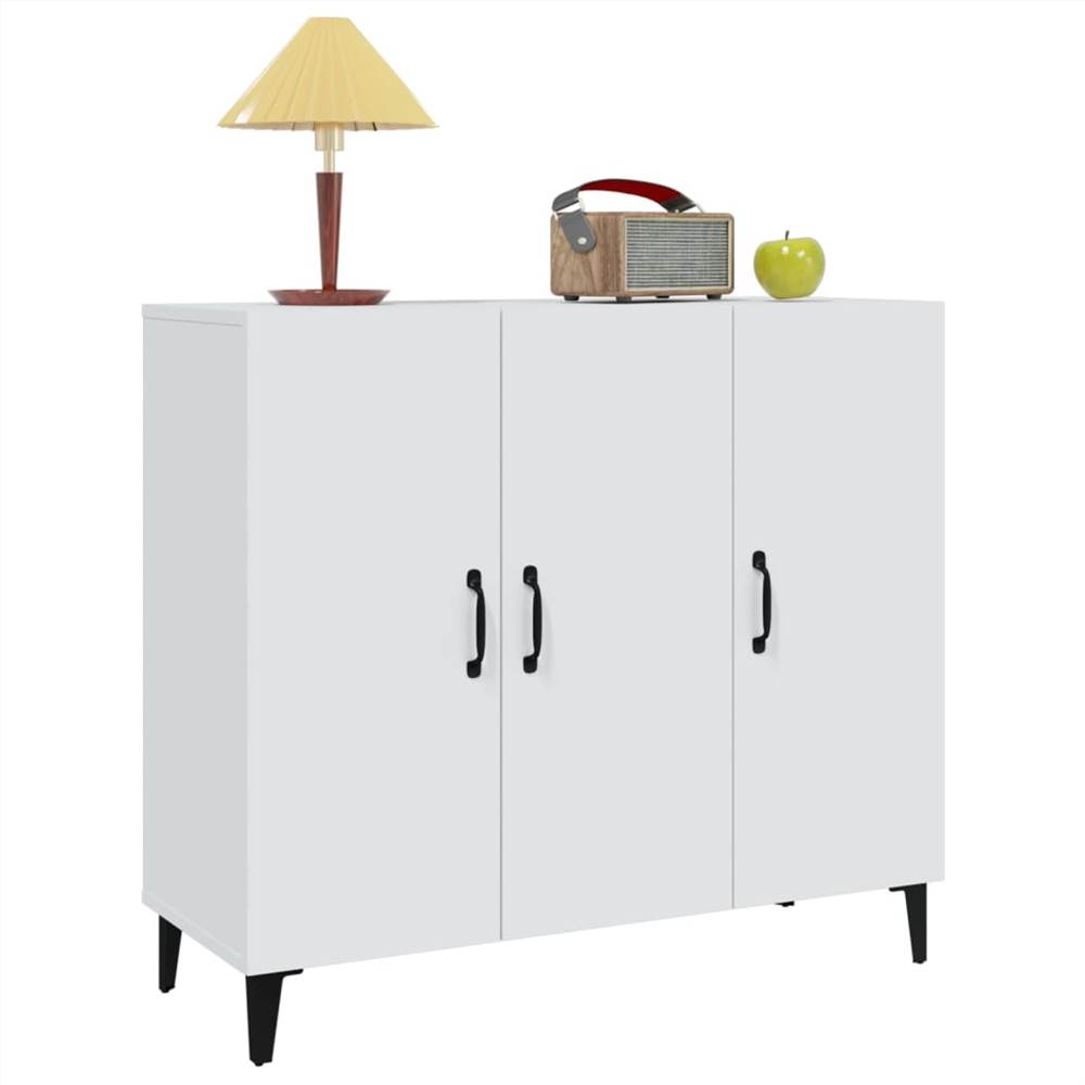 Sideboard White 90x34x80 Cm Engineered Wood 9 Sideboard White 90x34x80 cm Engineered Wood