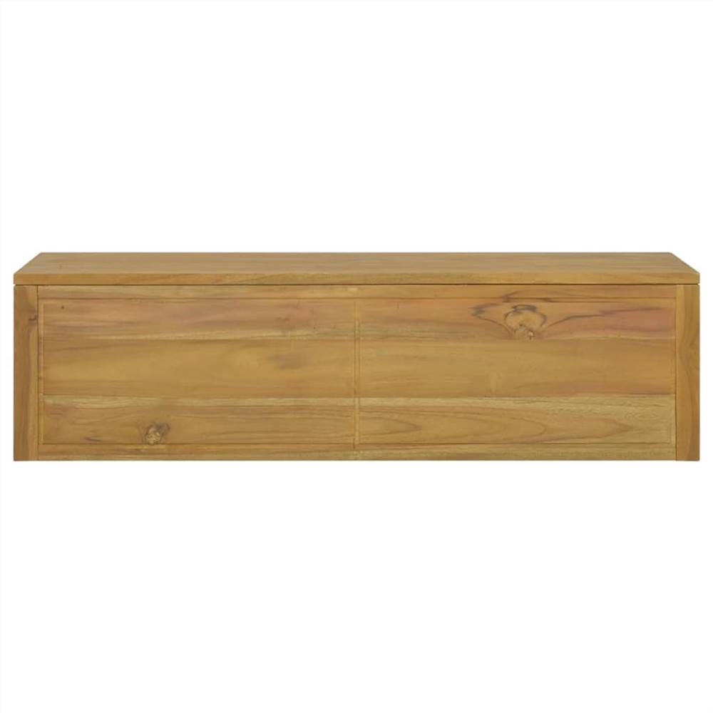 Wallmounted Bathroom 110x45x30 cm Solid Wood Teak