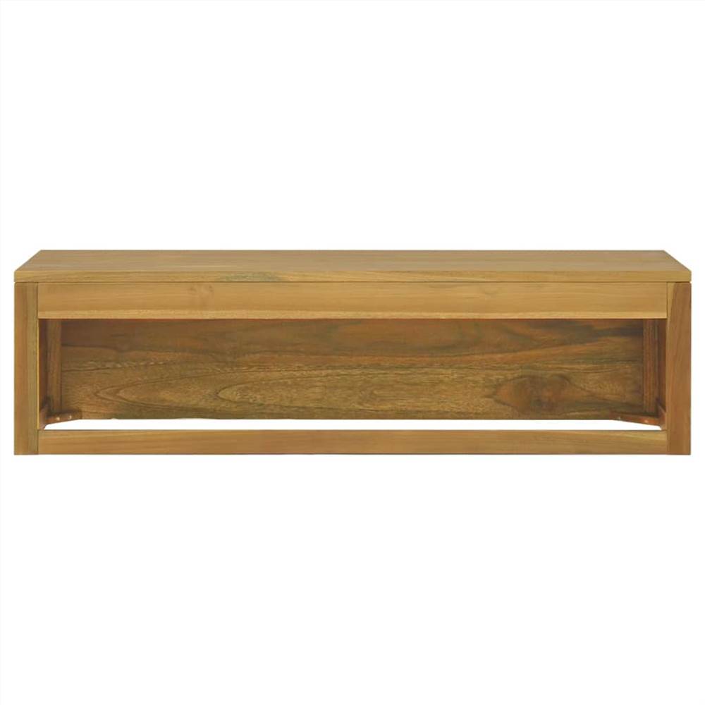 Wallmounted Bathroom 110x45x30 cm Solid Wood Teak