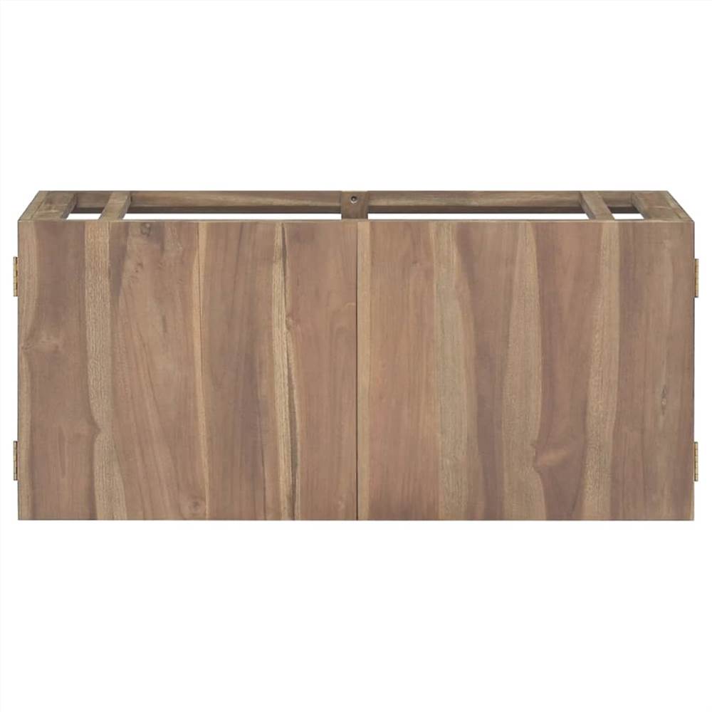 Wall-mounted Bathroom Cabinet 90x39x40 cm Solid Wood Teak