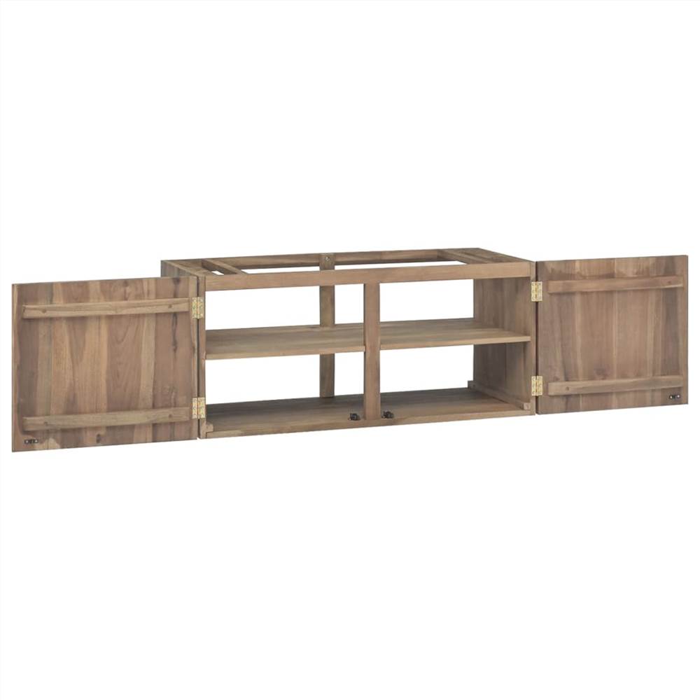 Wallmounted Bathroom 90x39x40 cm Solid Wood Teak