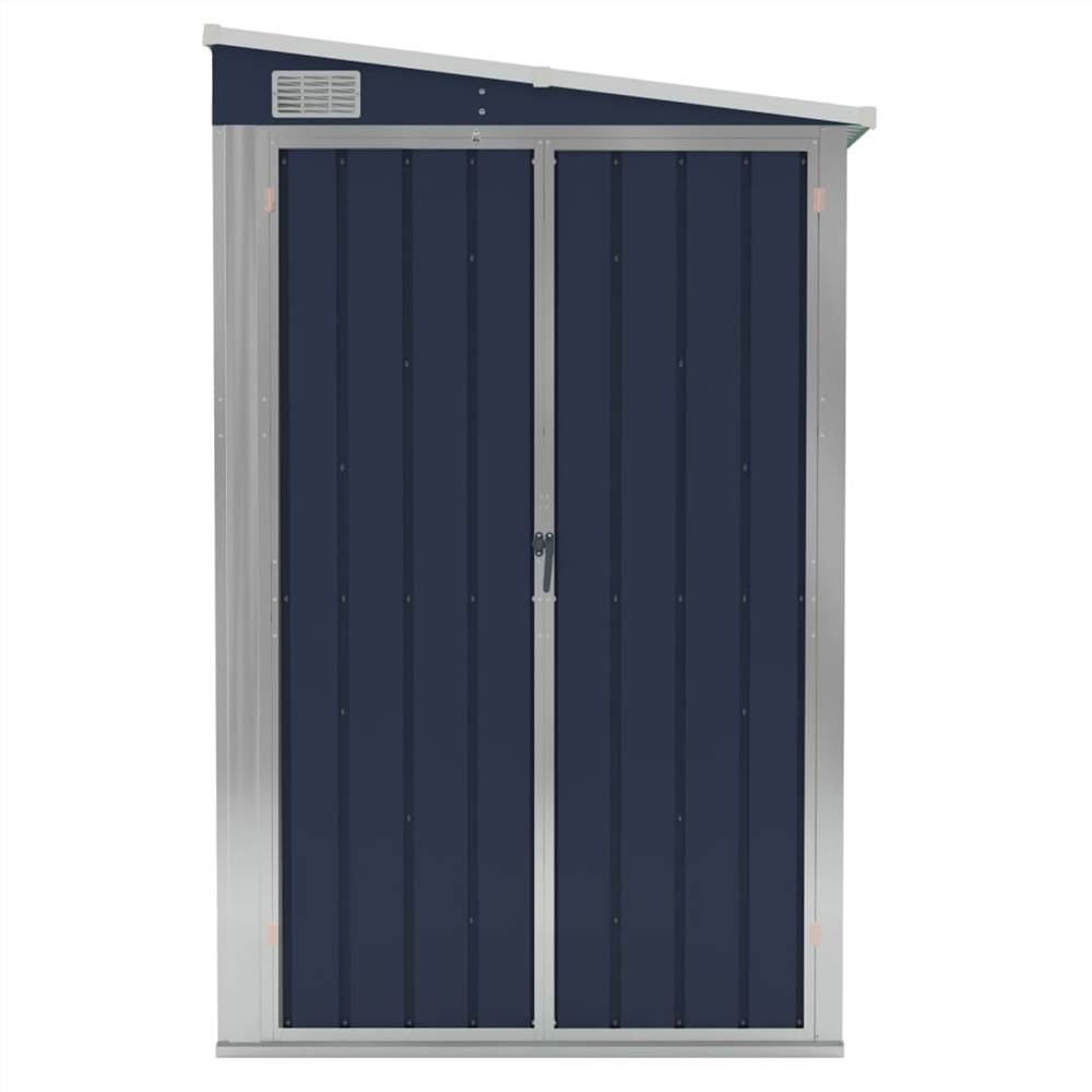 Wall-mounted Garden Shed Anthracite 118x100x178 cm Steel