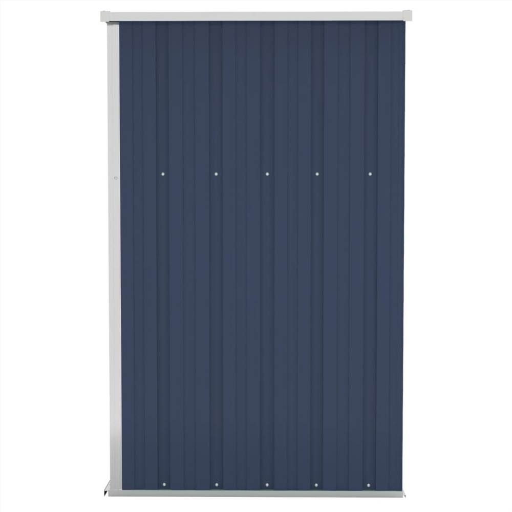 Wall-mounted Garden Shed Anthracite 118x100x178 cm Steel
