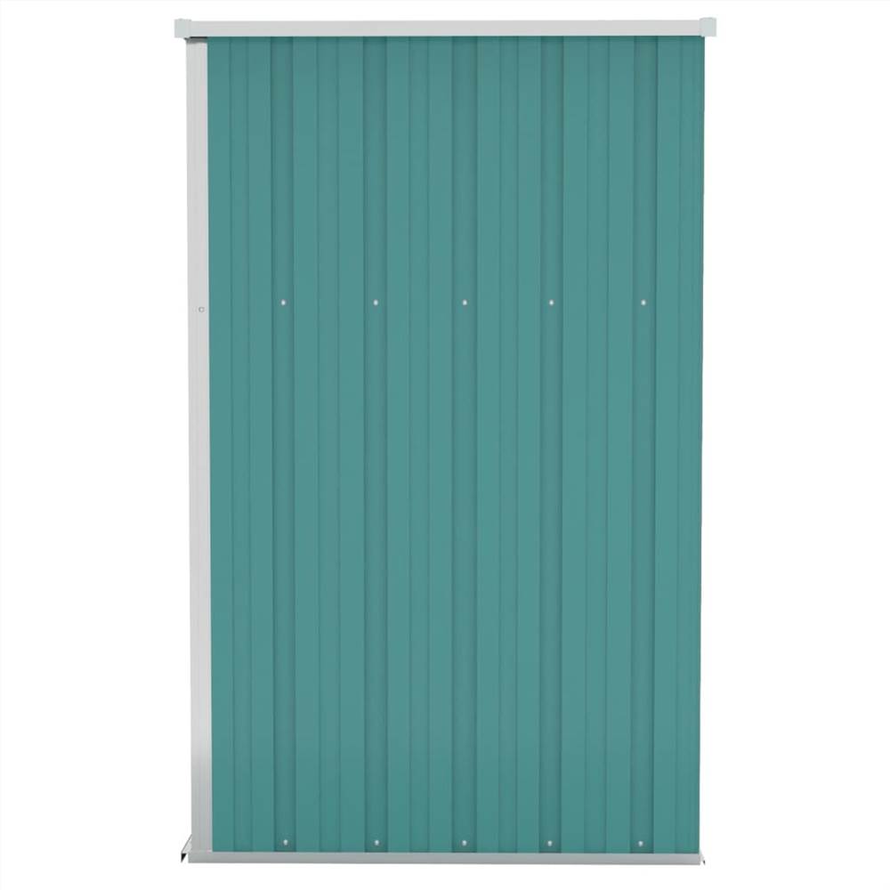 Wall-mounted Garden Shed Green 118x100x178 cm Galvanised Steel
