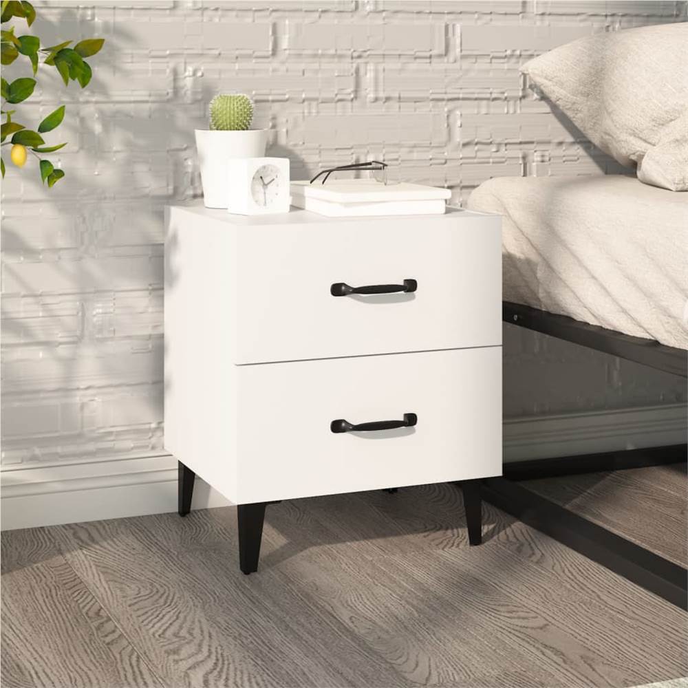 

Bedside Cabinet White 40x35x47.5 cm