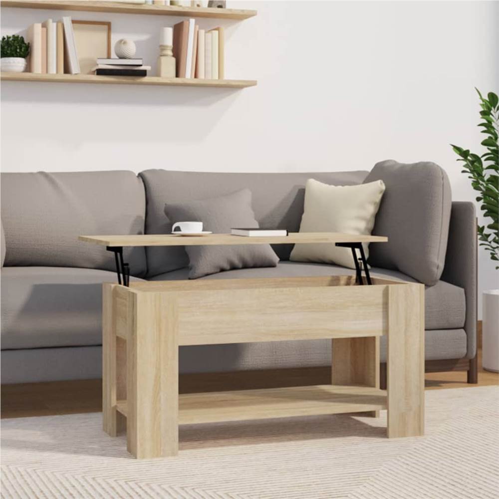 

Coffee Table Sonoma Oak 101x49x52 cm Engineered Wood