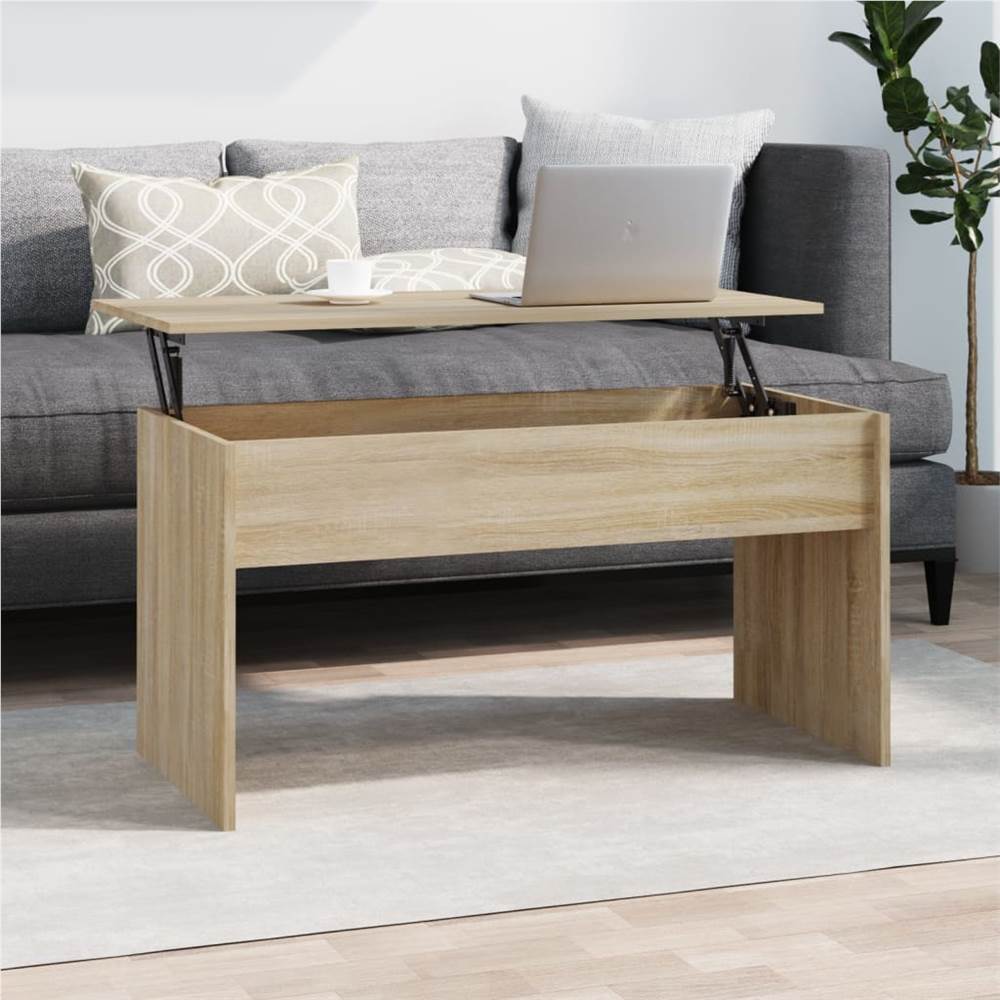 

Coffee Table Sonoma Oak 102x50.5x52.5 cm Engineered Wood