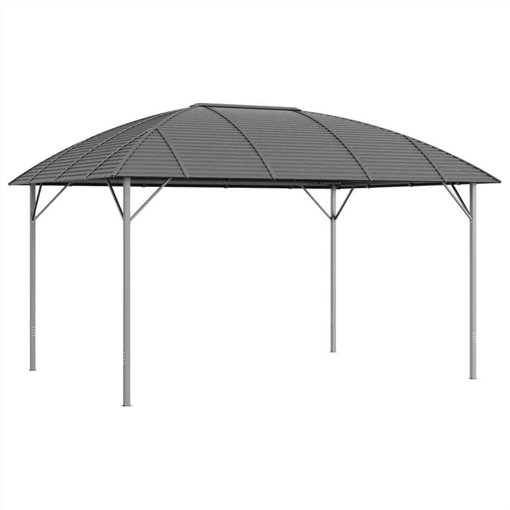Gazebo with Arch Roof 3x4 m Anthracite