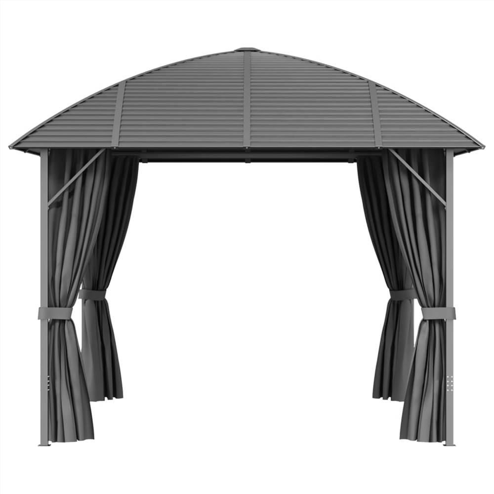 Gazebo with Sidewalls&Arch Roof 3x3 m Anthracite