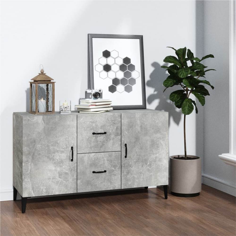 

Sideboard Concrete Grey 100x36x60 cm Engineered Wood