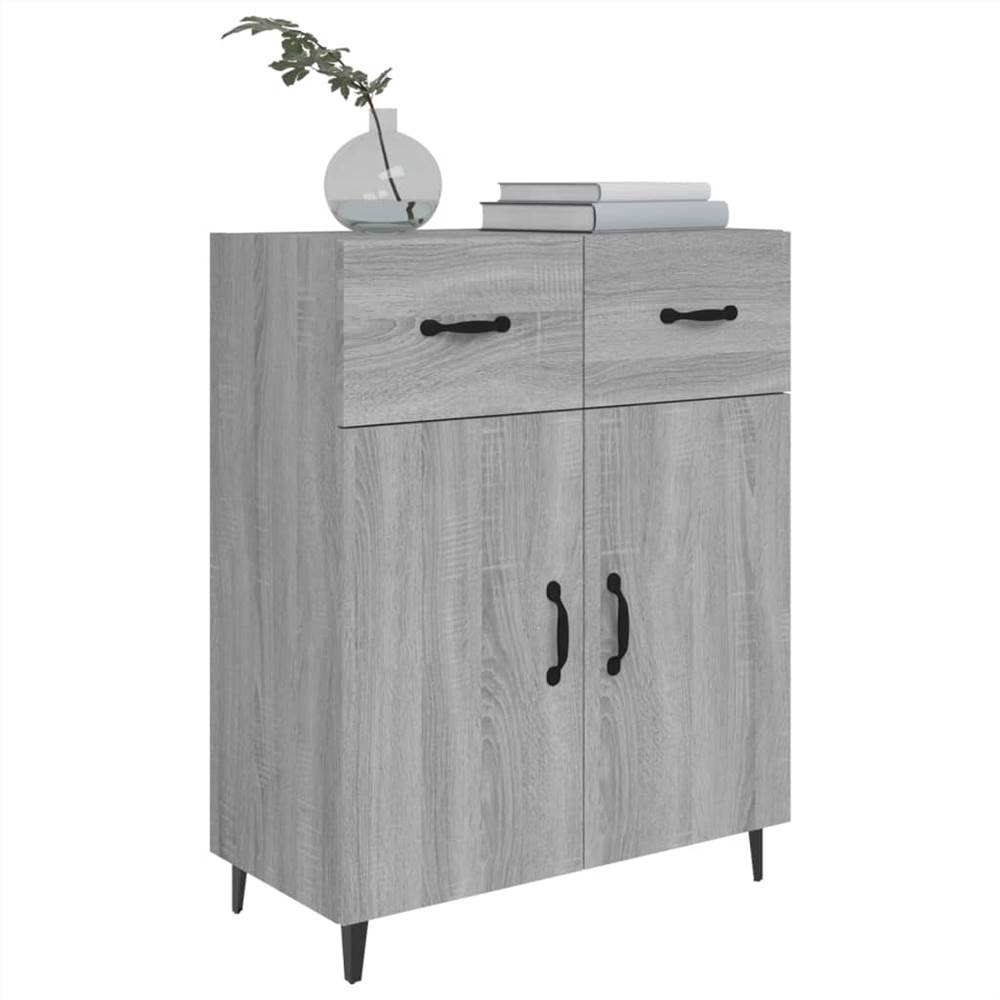 Sideboard Grey Sonoma 69.5x34x90 Cm Engineered Wood 9 Sideboard Grey Sonoma 69.5x34x90 cm Engineered Wood