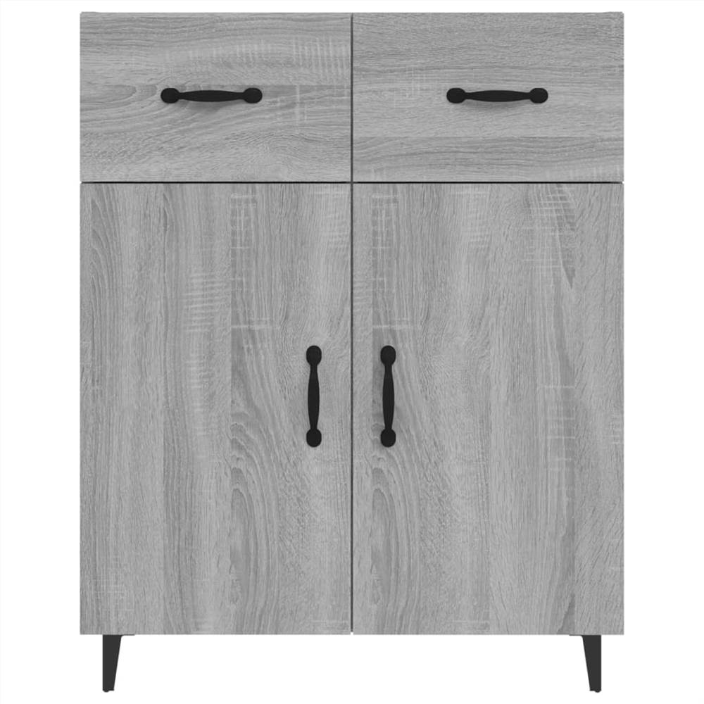 Sideboard Grey Sonoma 69.5x34x90 Cm Engineered Wood 10 Sideboard Grey Sonoma 69.5x34x90 cm Engineered Wood
