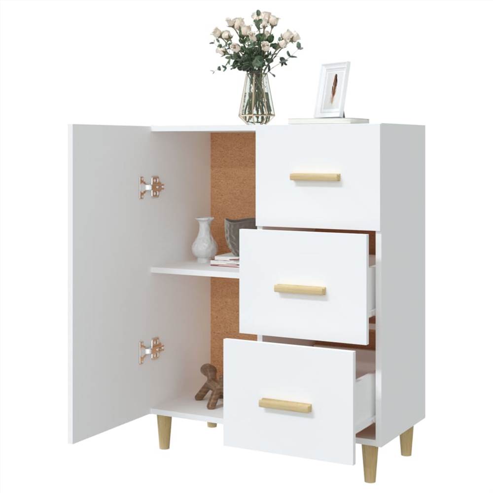 Sideboard White 69.5x34x90 Cm Engineered Wood 9 Sideboard White 69.5x34x90 cm Engineered Wood
