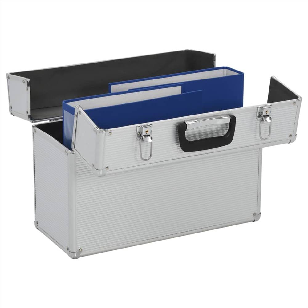 Tool Case 47x36x20 Cm Silver Aluminium 9 Tool Case 47x36x20 cm Silver Aluminium